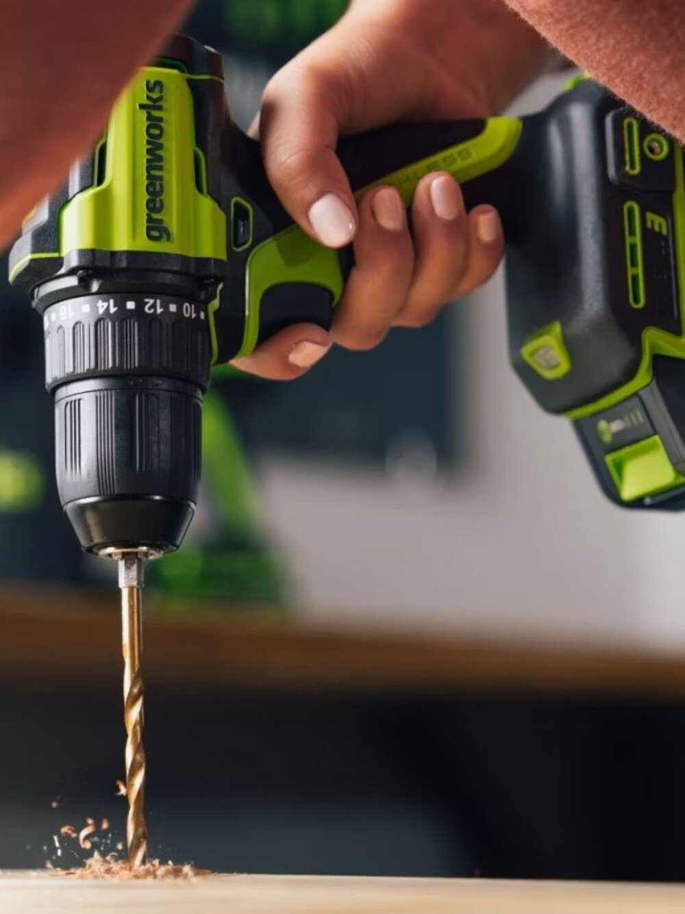 Greenworks POWERALL 24V Cordless Brushless Drill/Driver with 2Ah Battery